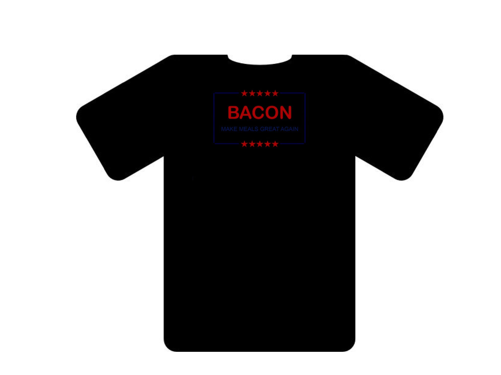 Bacon MMGA, white t-Shirt